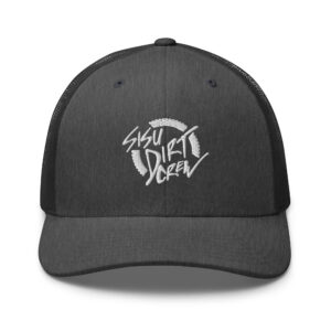 Sisu Dirt Crew Logo Charcoal Trucker Cap