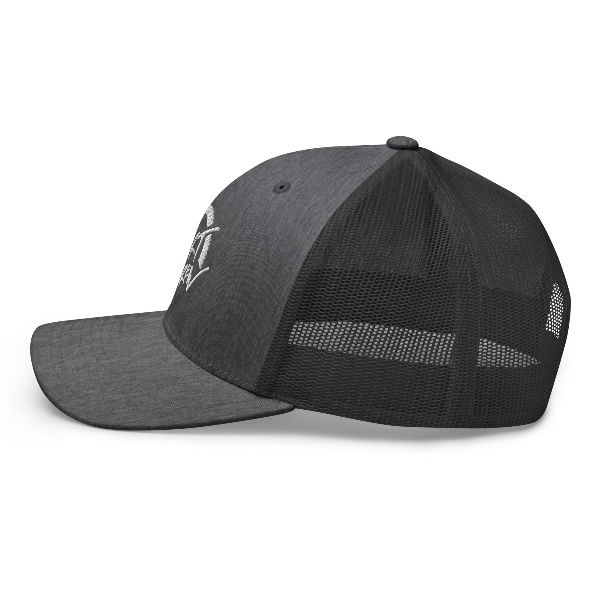 Sisu Dirt Crew Logo Charcoal Trucker Cap - Image 3