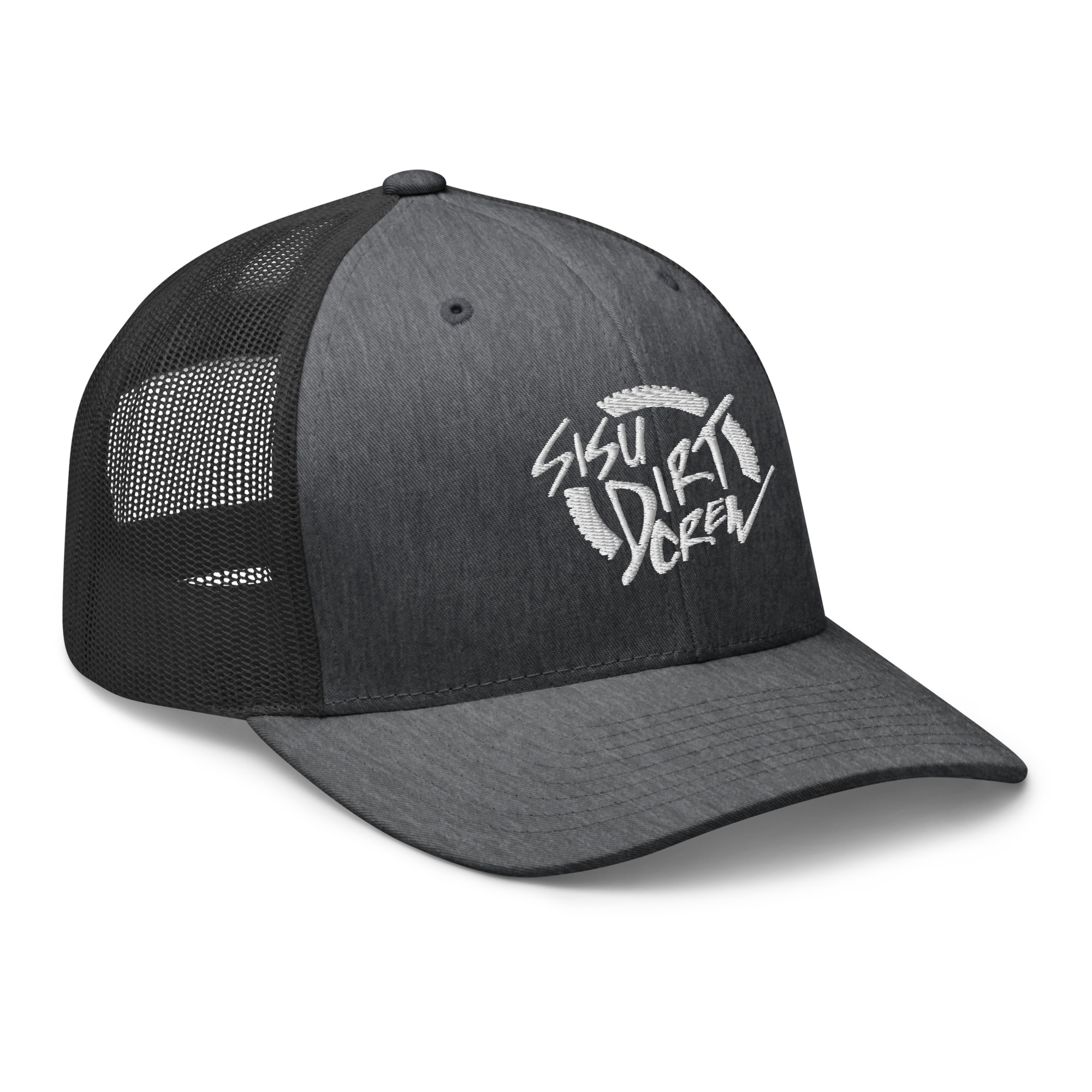 Sisu Dirt Crew Logo Charcoal Trucker Cap - Image 6
