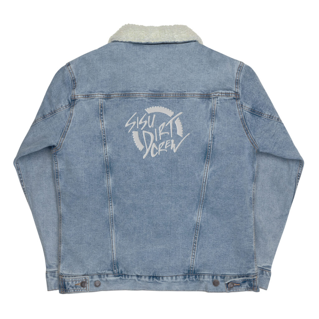 Sisu Dirt Crew Logo Unisex denim sherpa jacket
