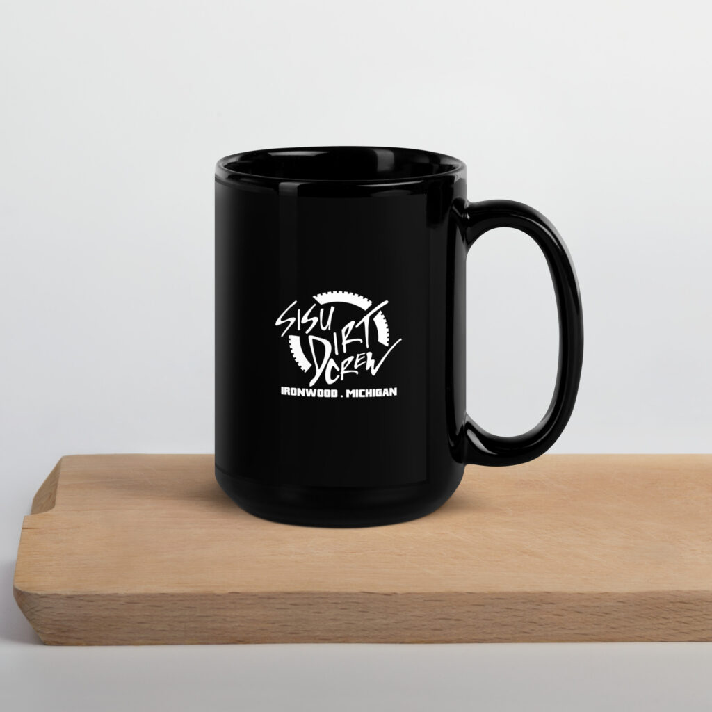 Sisu Dirt Crew Logo Black Glossy Mug