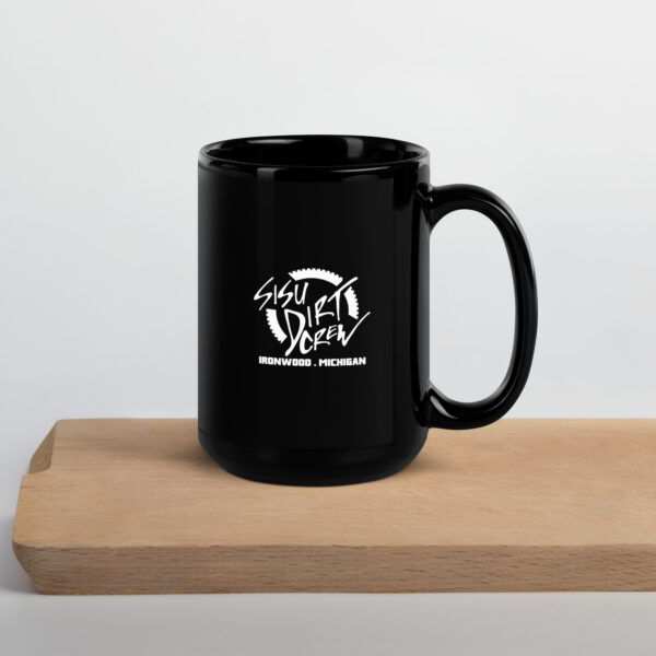 Sisu Dirt Crew Logo Black Glossy Mug