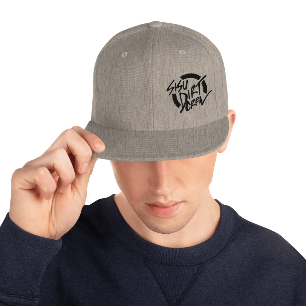 Sisu Dirt Crew Heather Gray Snapback Hat