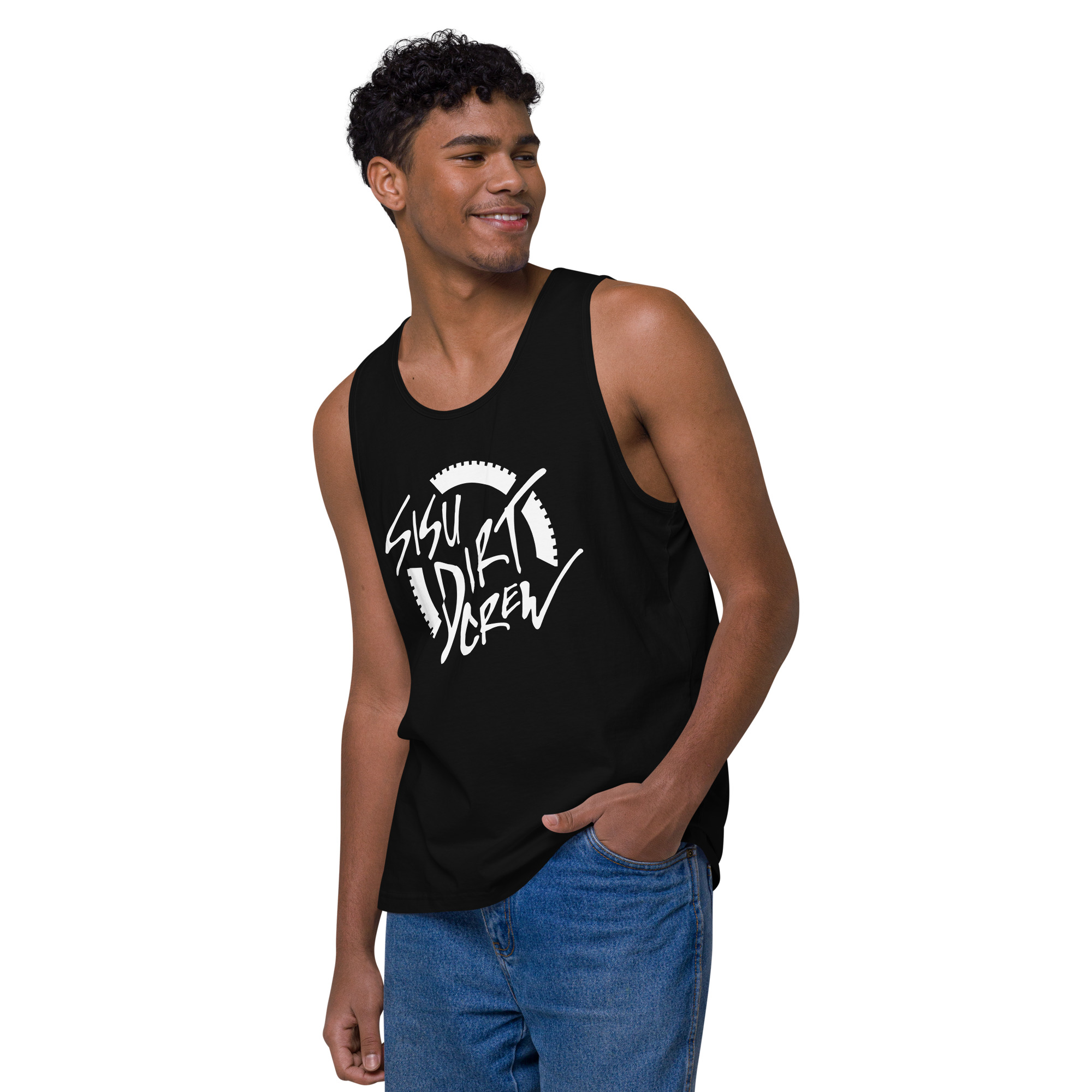 Sisu Dirt Crew Logo Men’s premium tank top - Image 3