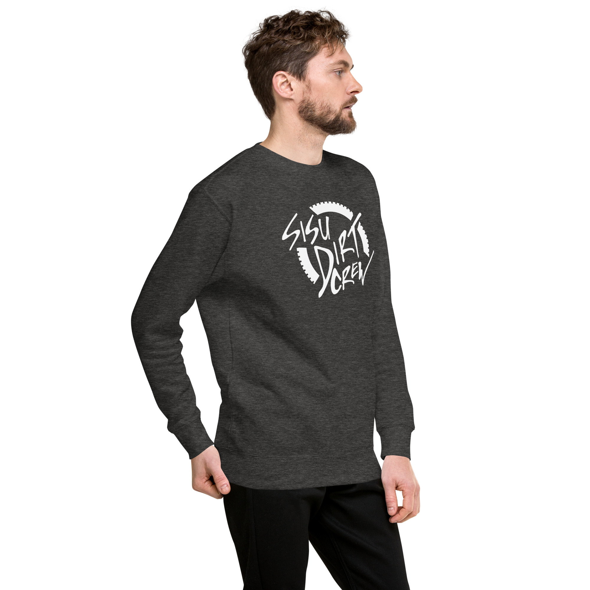 Sisu Dirt Crew Logo Unisex Premium Sweatshirt - Image 6