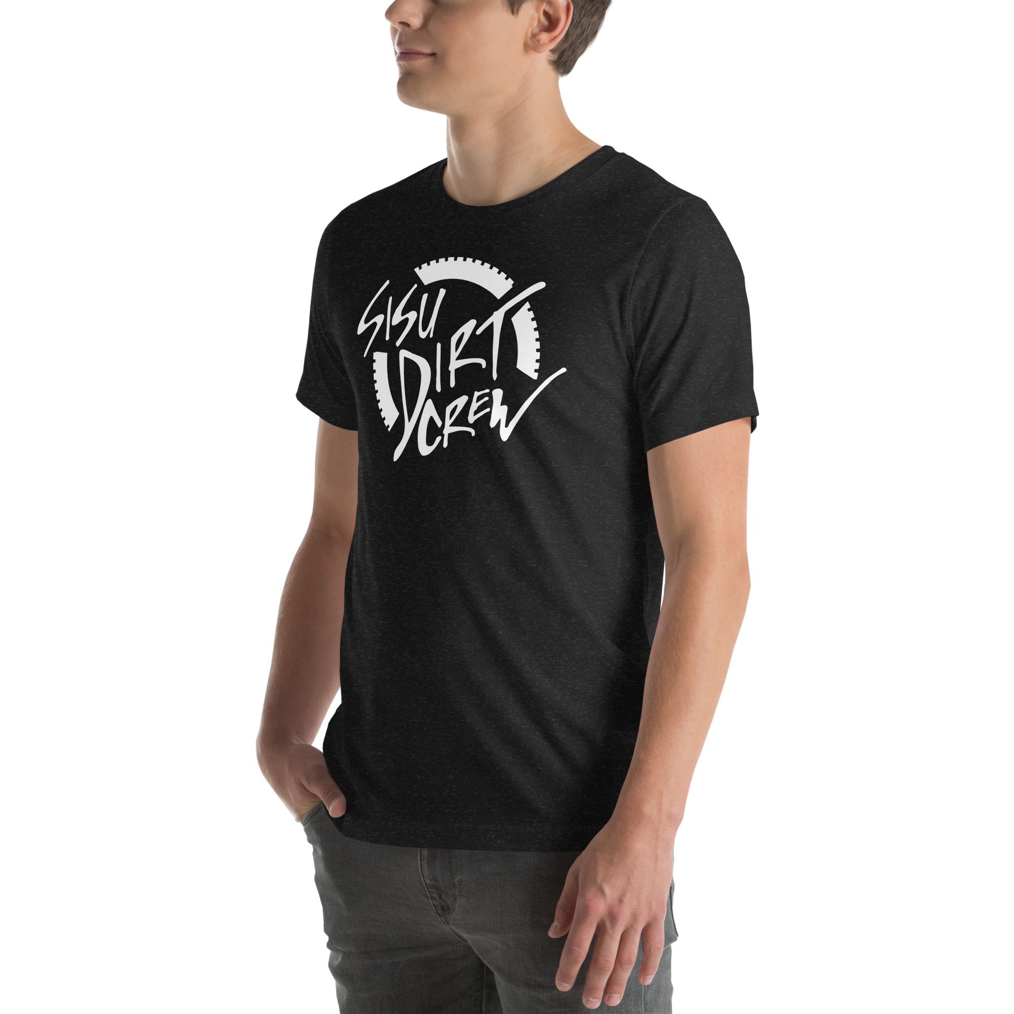 Sisu Dirt Crew Logo Black Unisex t-shirt - Image 3