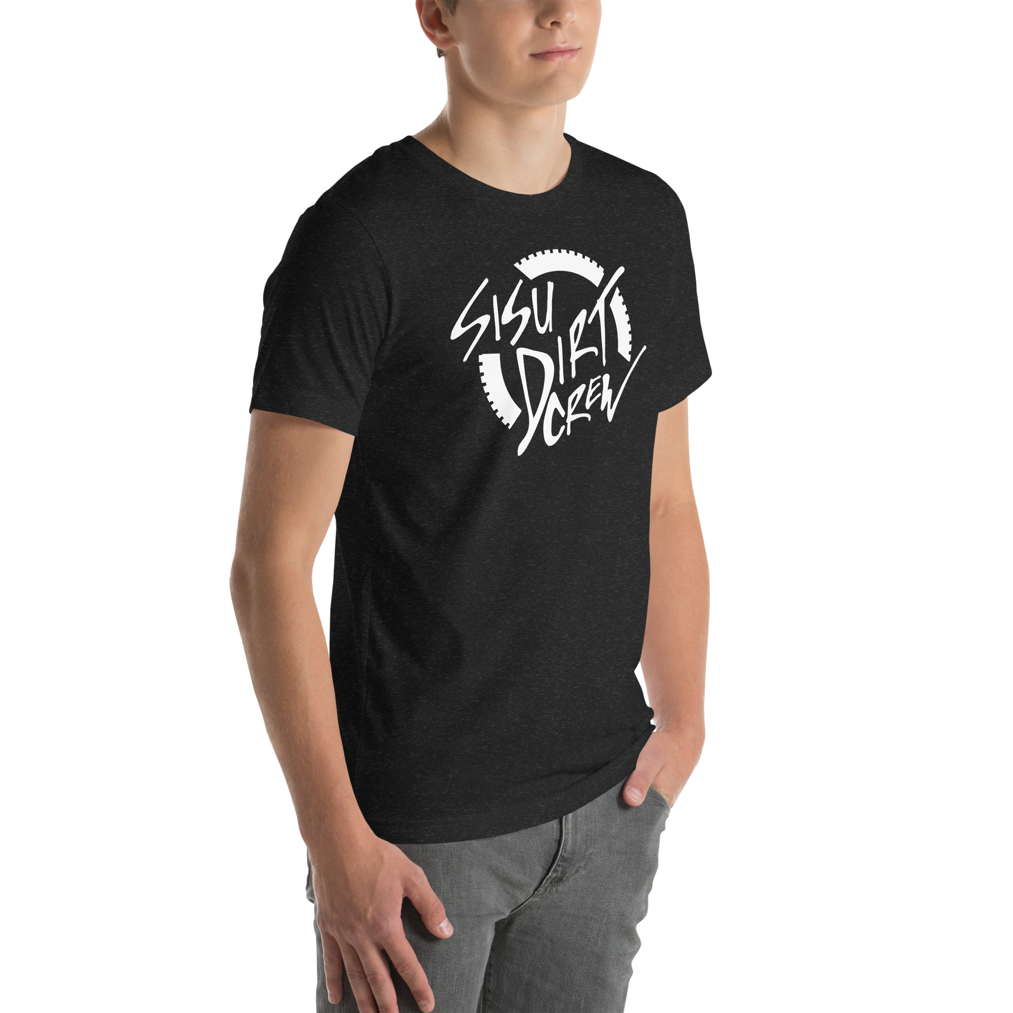 Sisu Dirt Crew Logo Black Unisex t-shirt - Image 5