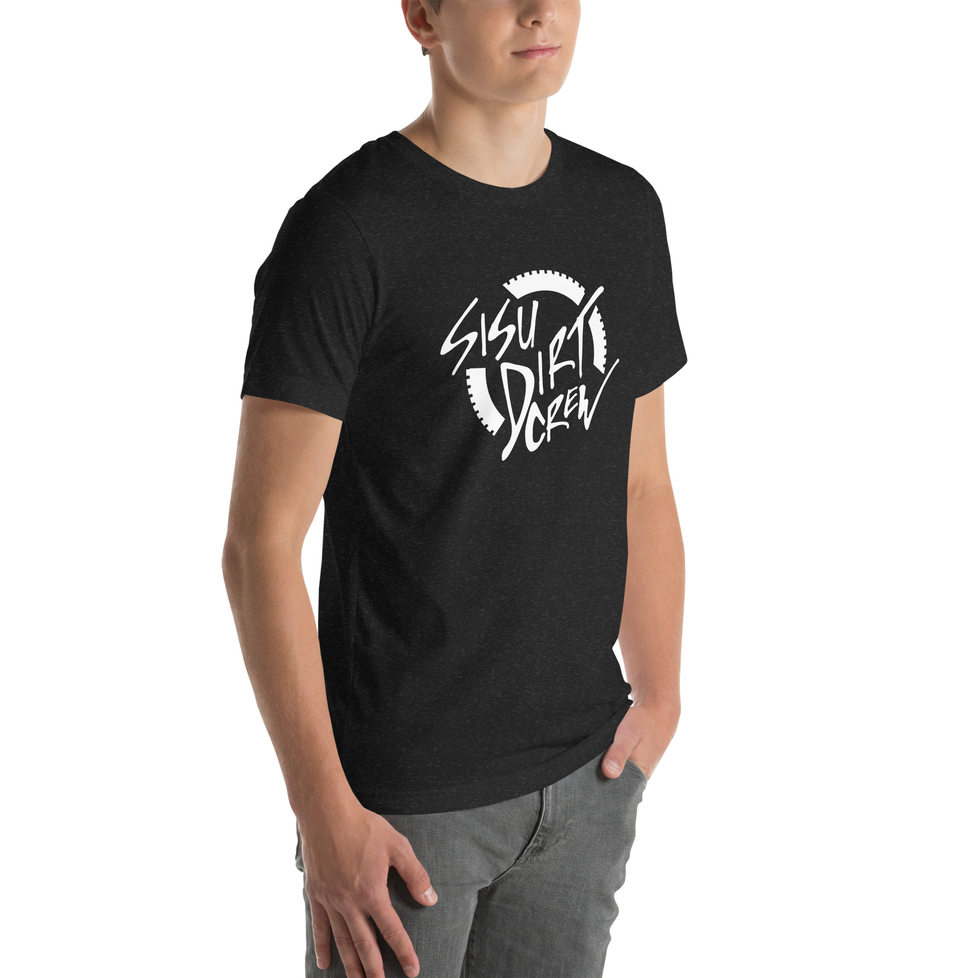 Sisu Dirt Crew Logo Black Unisex t-shirt - Image 11